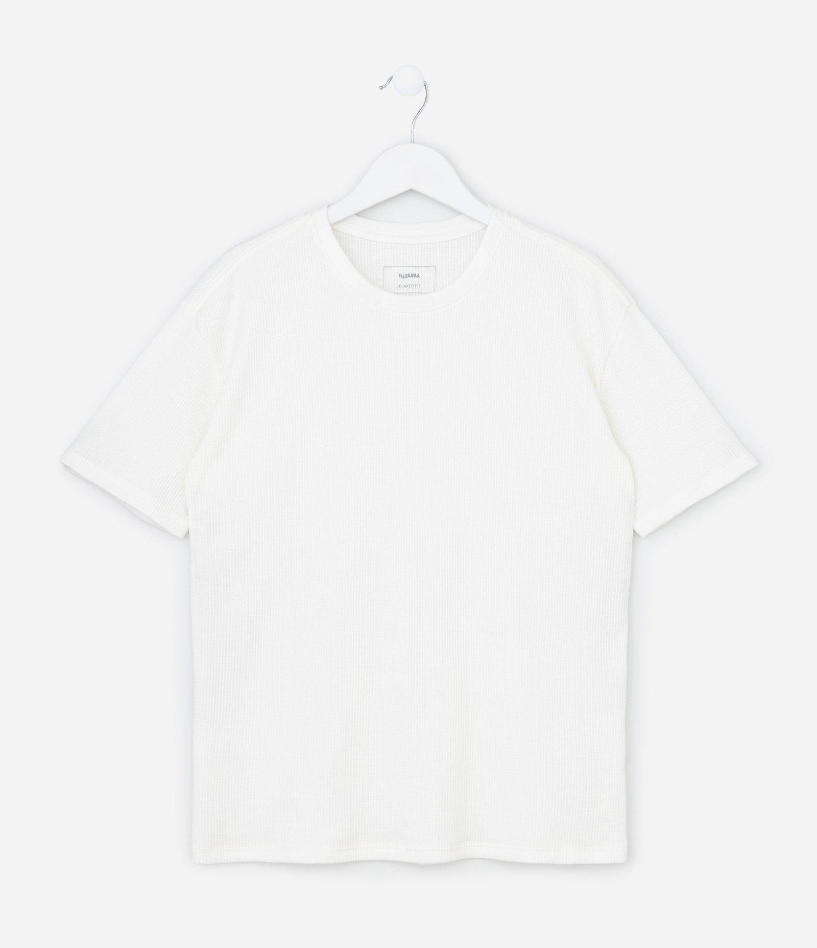Camiseta Infantil Em Algodão Texturizada – Tam 5 A 14 Anos Branco 1