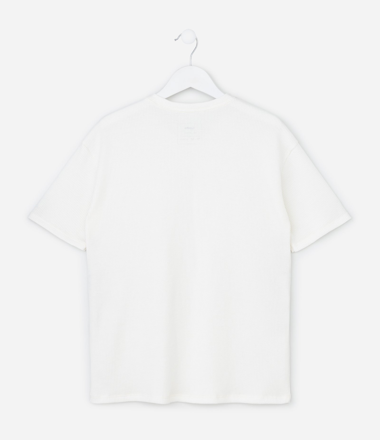 Camiseta Infantil Em Algodão Texturizada – Tam 5 A 14 Anos Branco 2