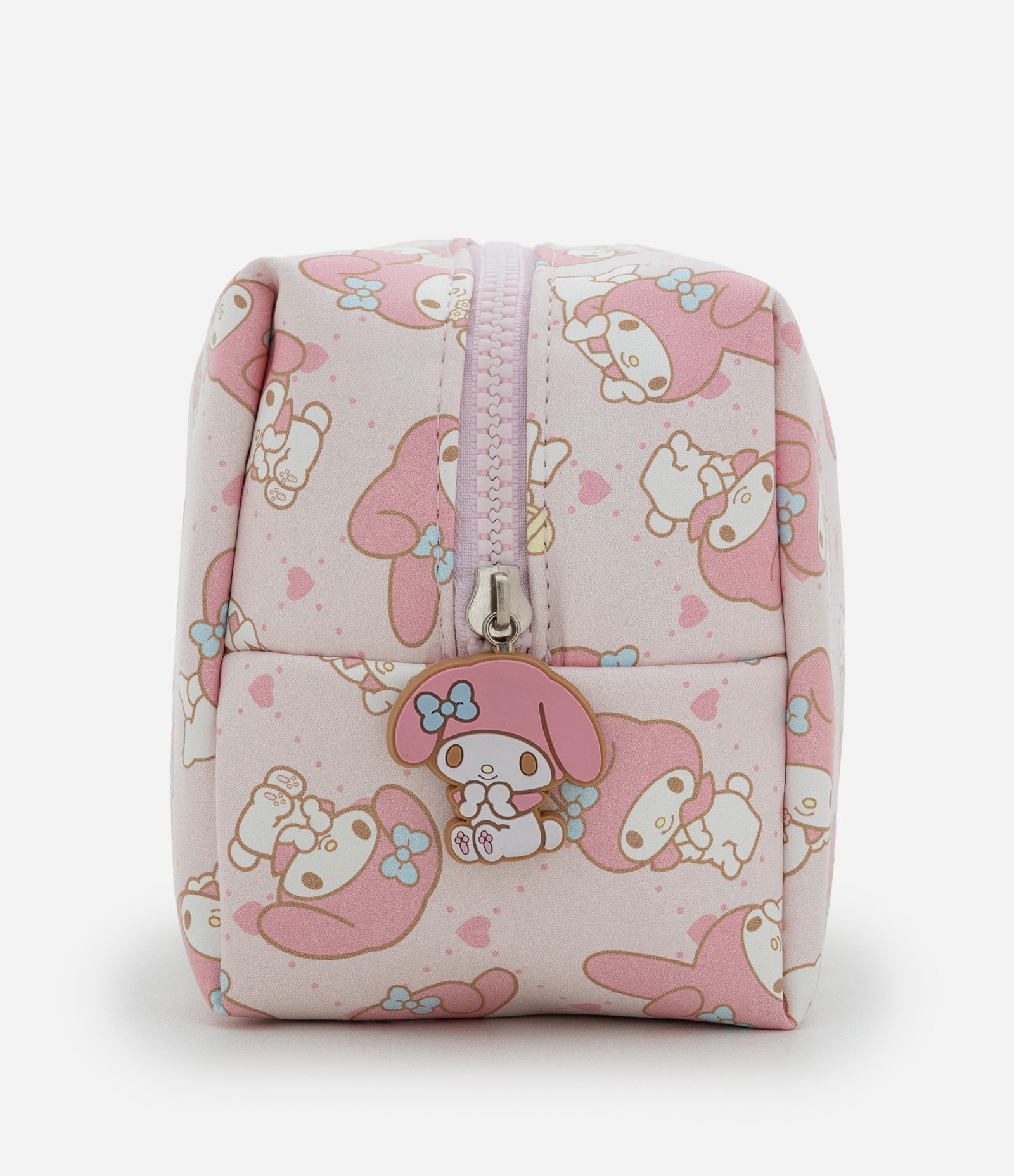 Necessaire Média Retangular em PU com Estampa My Melody Rosa 2