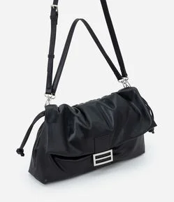 Bolsa Shoulder Soft Grande com Lapela