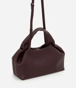 Bolsa Média em PU Com Alça de Mão