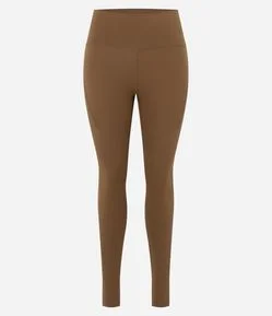Calca Legging Esportiva em Microfibra com Bolsos