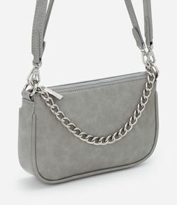 Bolsa Baguete Pequena com Alça de Corrente