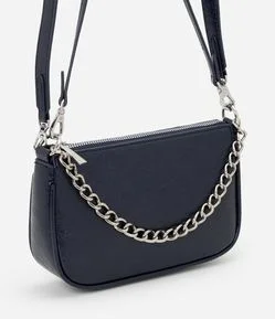 Bolsa Baguete Pequena com Alça de Corrente