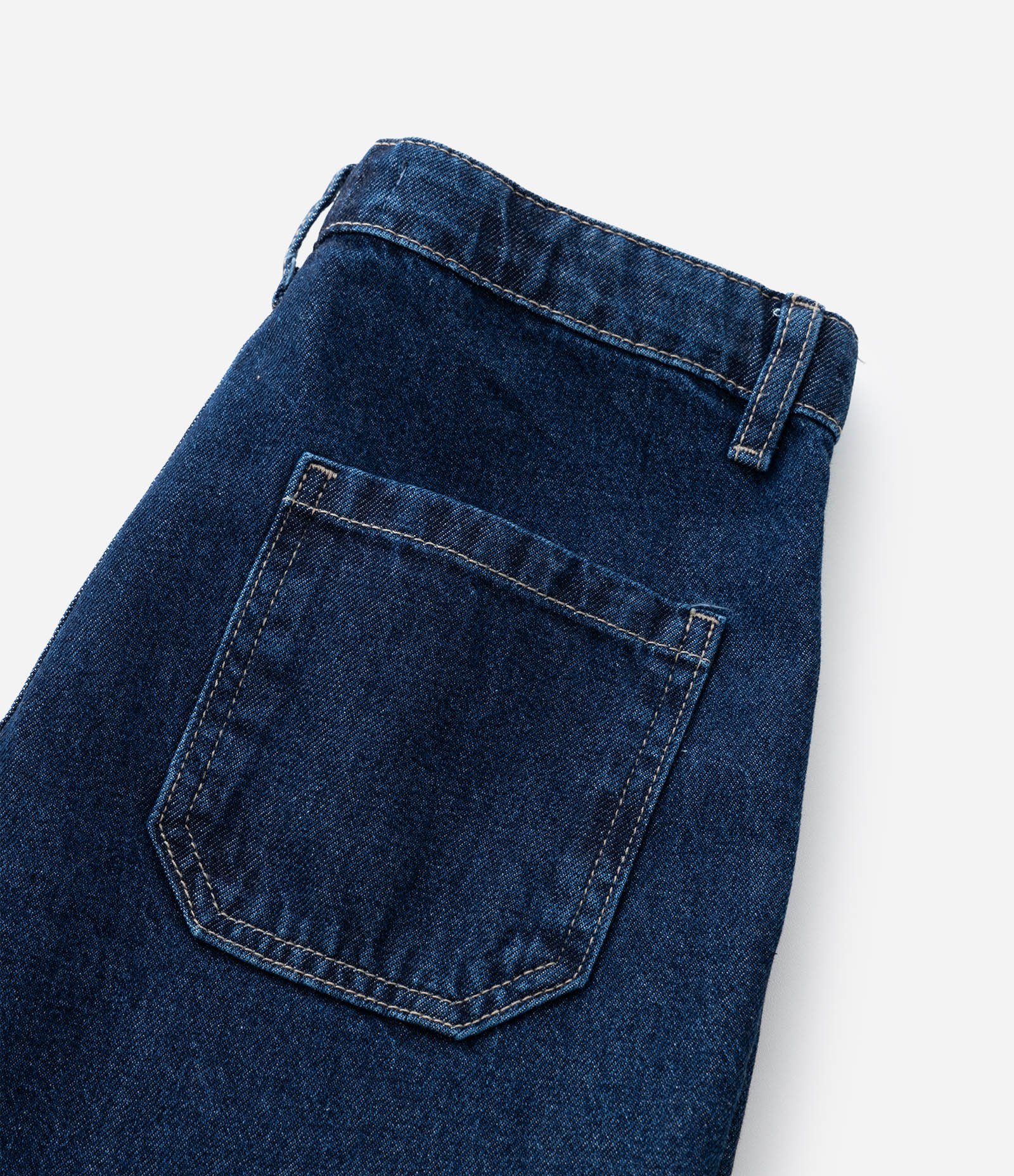 Calça Infantil Wide Leg em Jeans com Bolsos Cargo – Tam 5 a 14 Anos Azul Marinho 7