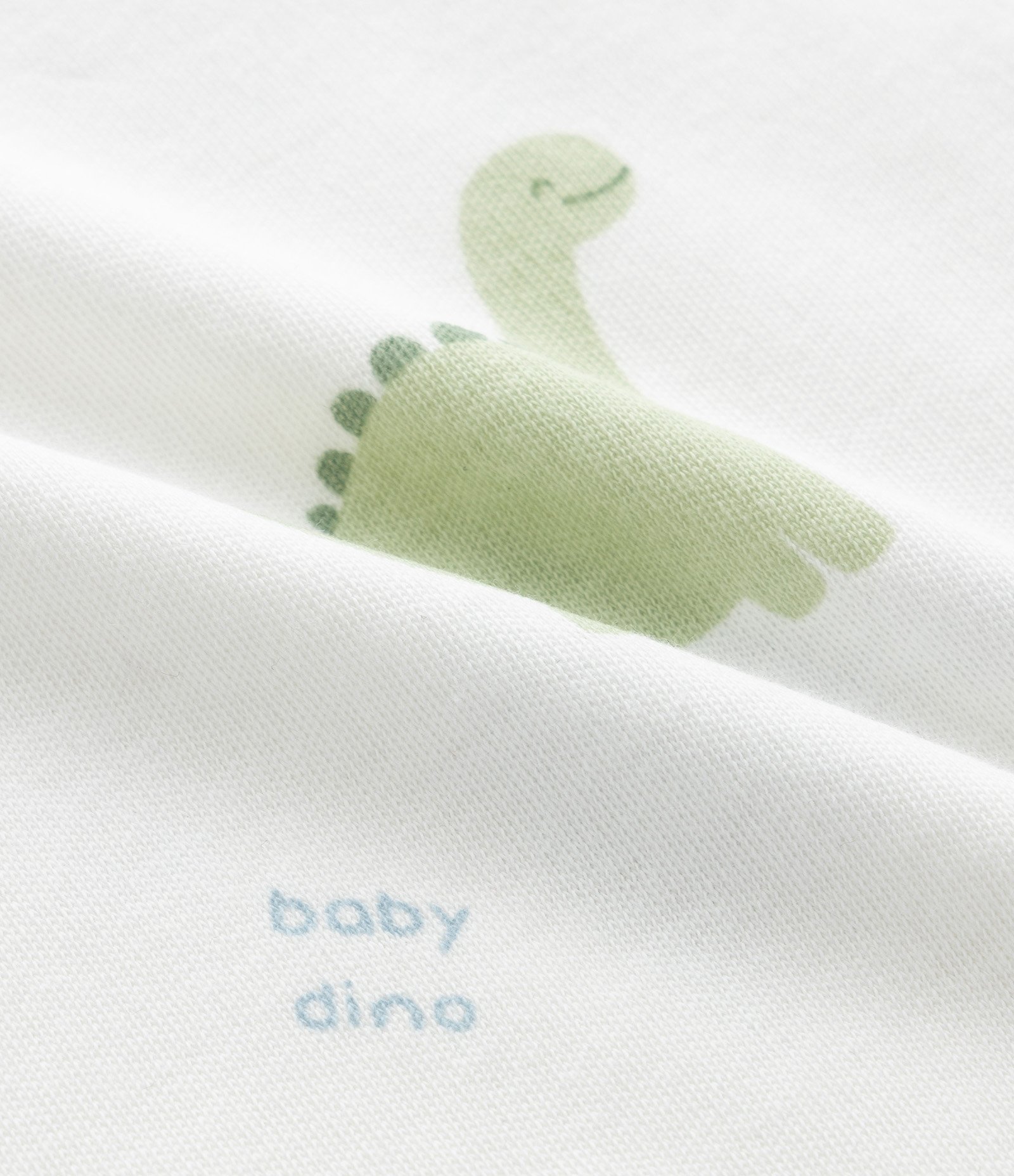 Kit 03 Bodies Bebê com Estampa de Dinossauro – Tam RN a 18 Meses Azul/Branco/Bege 3