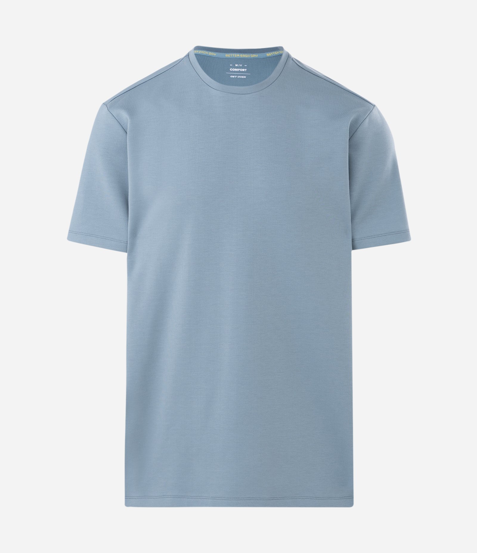 Camiseta Comfort Esportiva em Malha Tecnológica com Tecnologia Dry Azul Claro 1