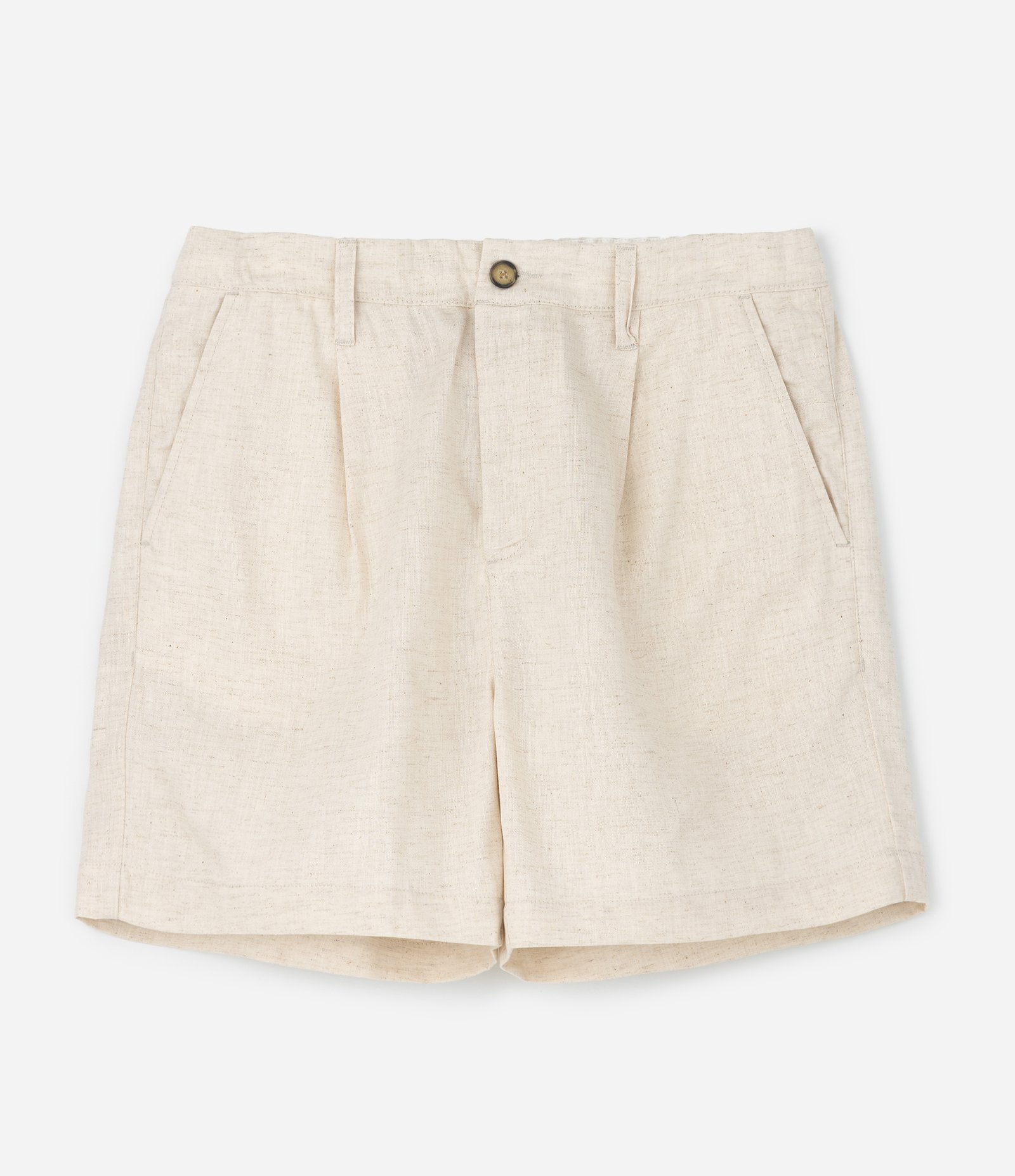 Bermuda em Viscolinho com Bolso Posterior Bege 5