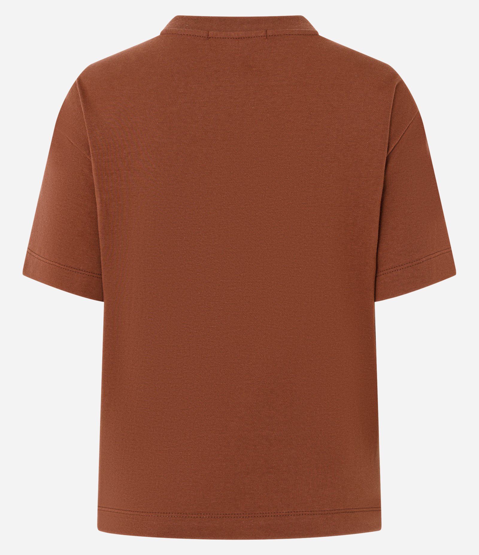 Camiseta Manga Curta com Bordado Floral Marrom 7
