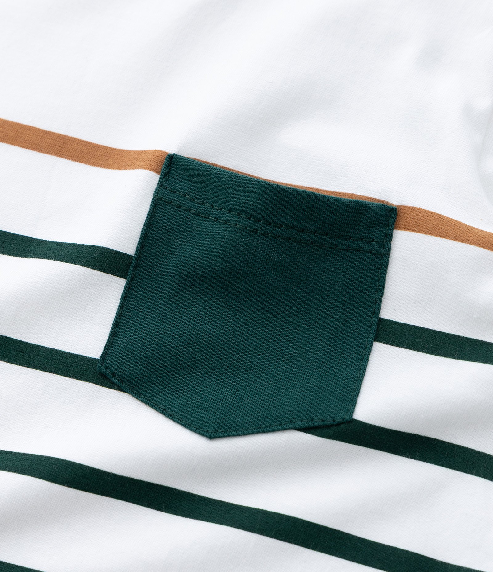 Camiseta Infantil Listrada com Bolsinho – Tam 1 a 6 Anos Branco 5