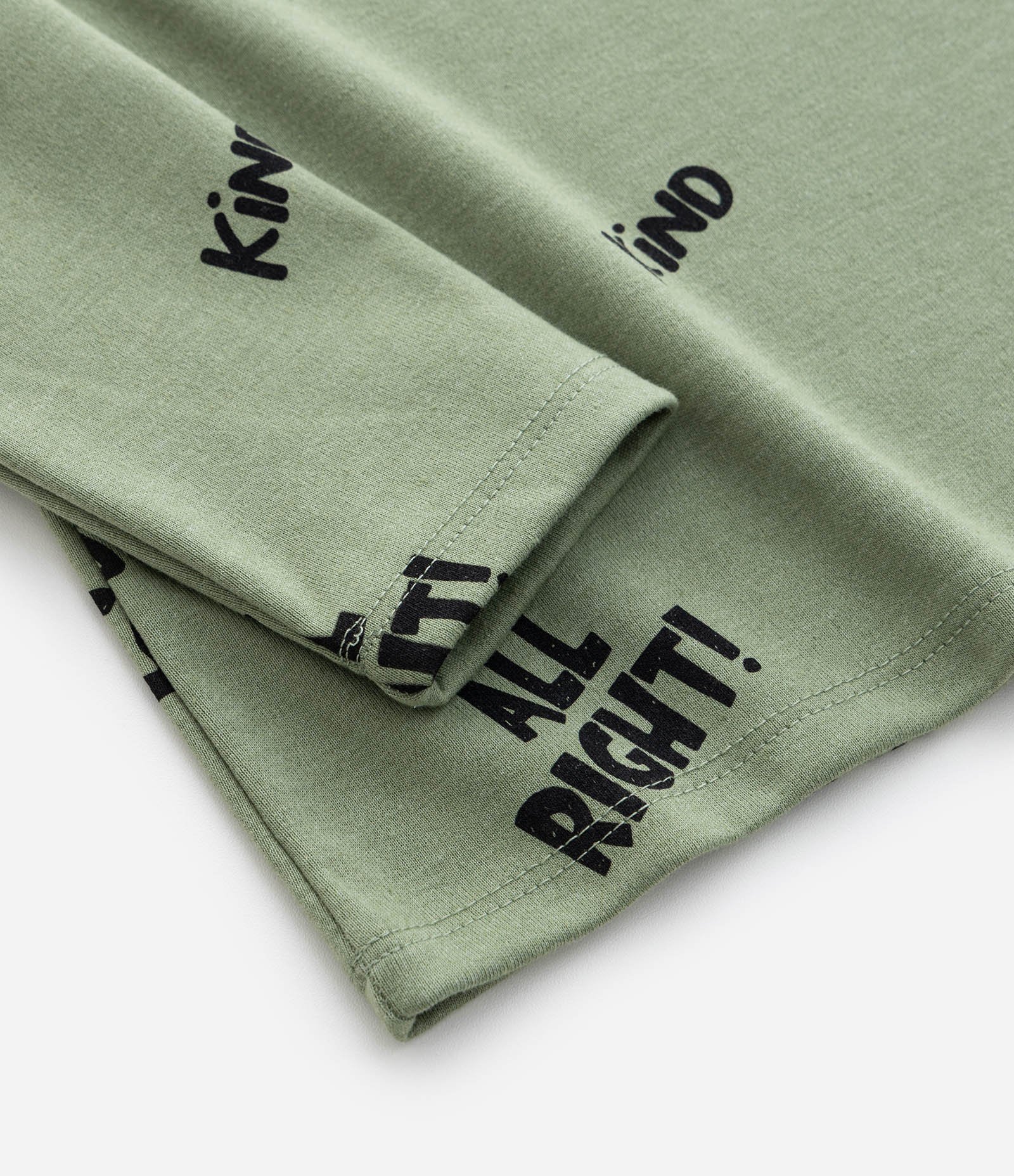 Camiseta Infantil com Estampa Lettering – Tam 1 a 5/6 Anos Verde Militar 5