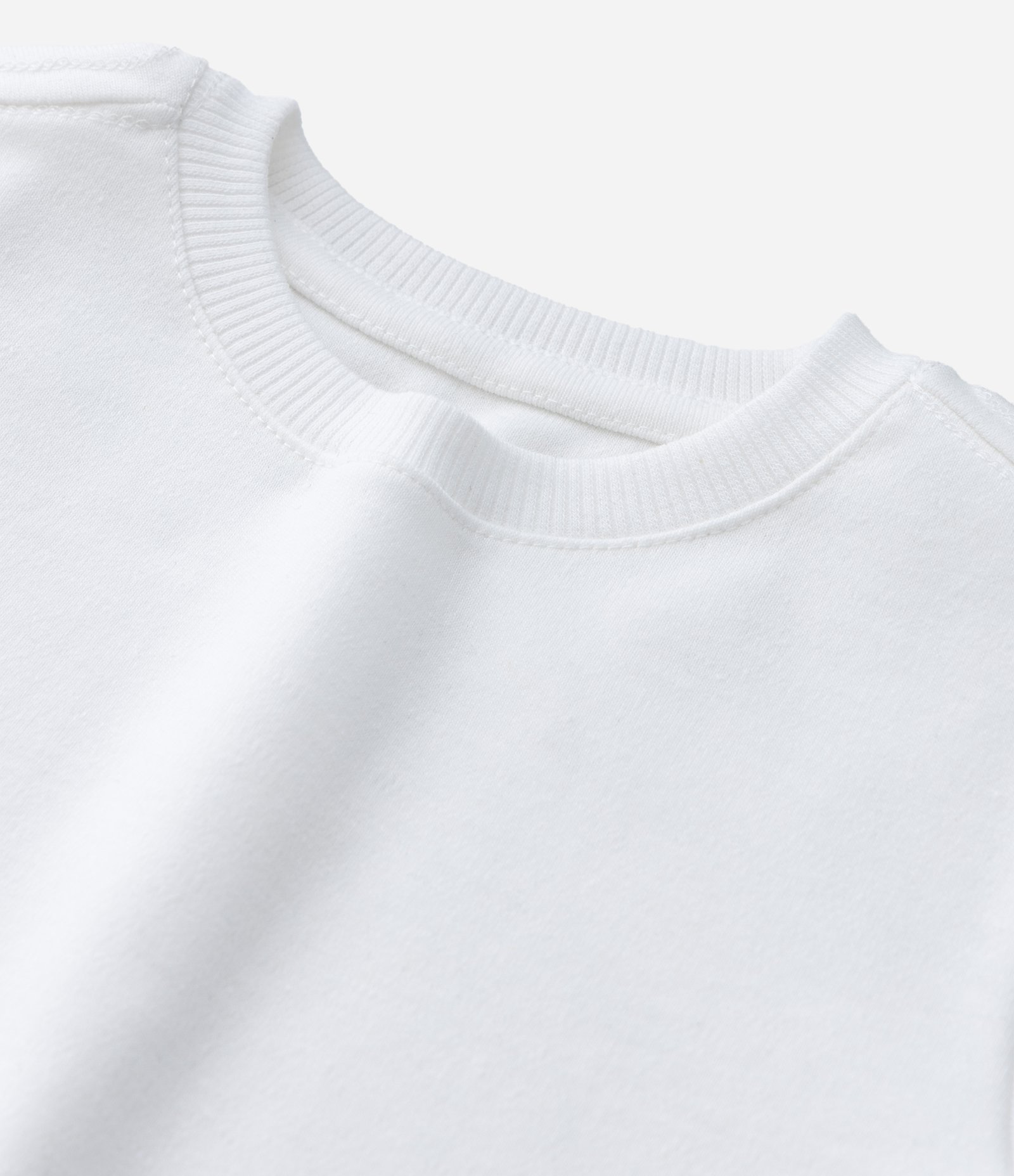 Camiseta Infantil em Algodão com Manga Longa – Tam 1 a 5/6 Anos Branco 5