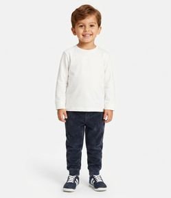 Camiseta Infantil em Algodão com Manga Longa – Tam 1 a 6 Anos