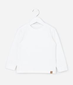 Camiseta Infantil em Algodão com Manga Longa – Tam 1 a 5/6 Anos