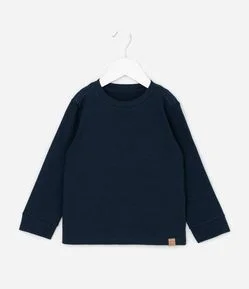 Camiseta Infantil em Algodão com Manga Longa – Tam 1 a 6 Anos