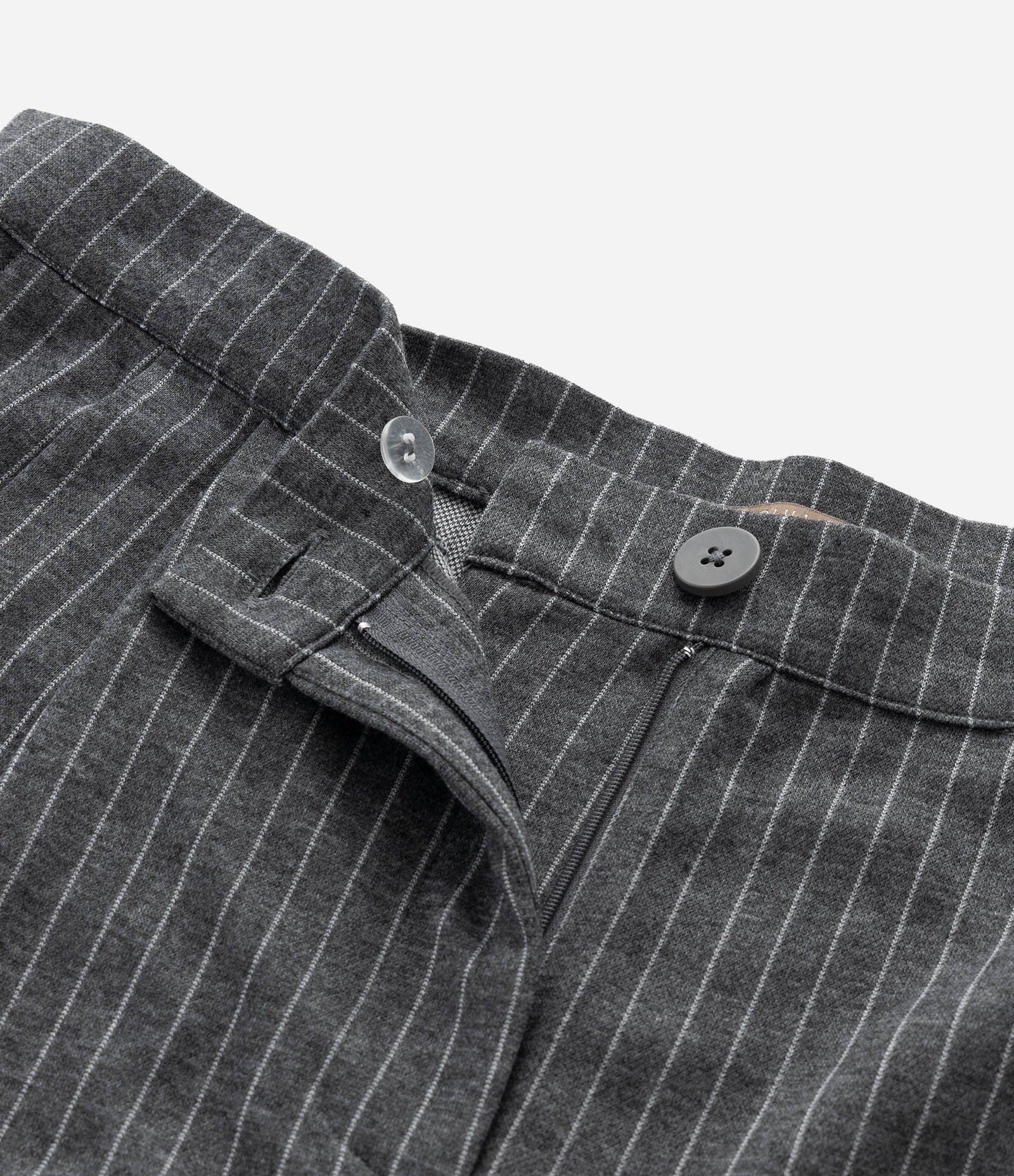 Calça Wide Leg em Moletom com Risca de Giz Curve & Plus Size Cinza 5