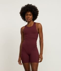 Macaquinho Nadador Esportivo em Microfibra com Zíper Frontal