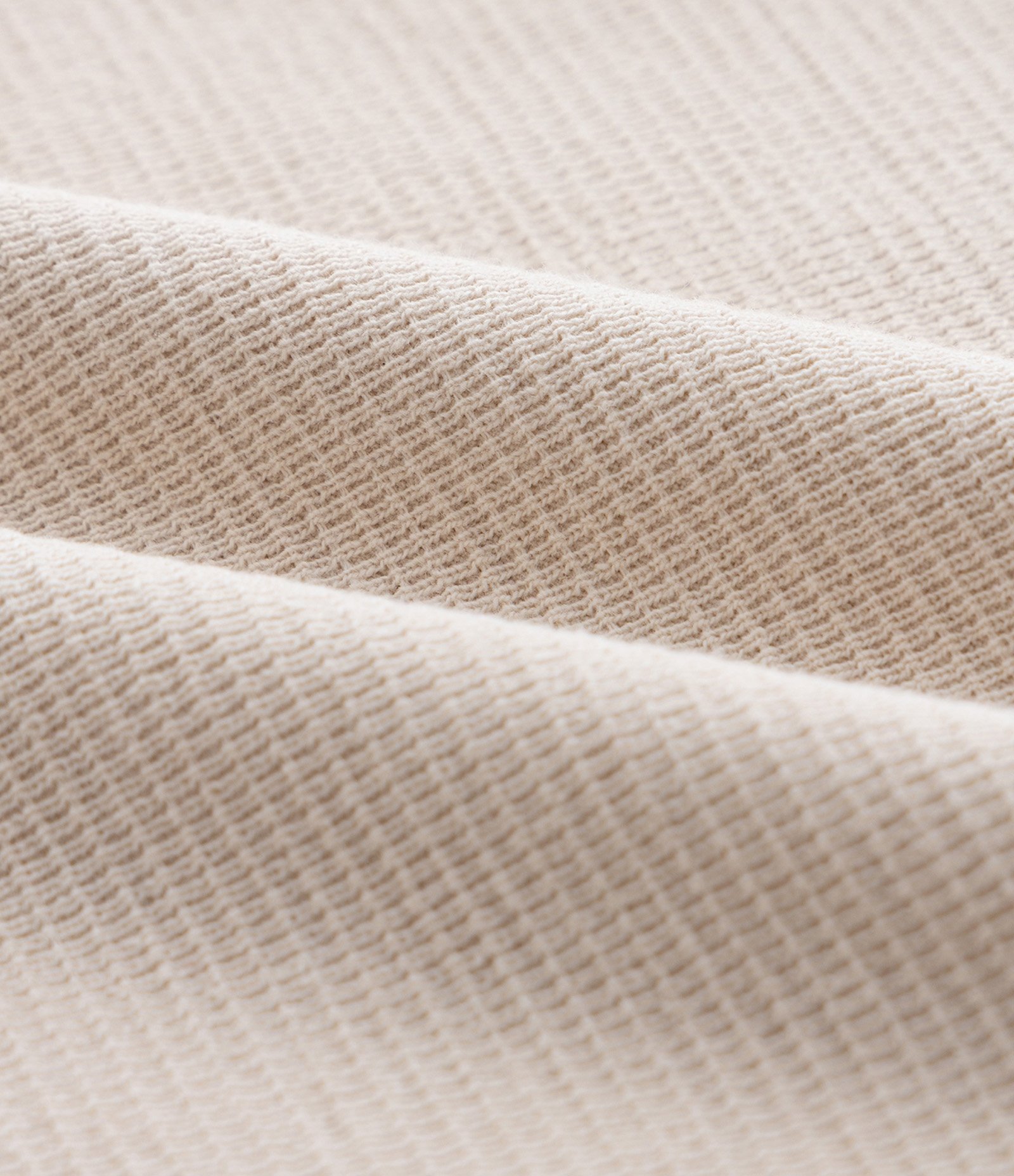 Camiseta Infantil com Gola e Mangas em Ribana – Tam 1 a 5/6 Bege Claro 3