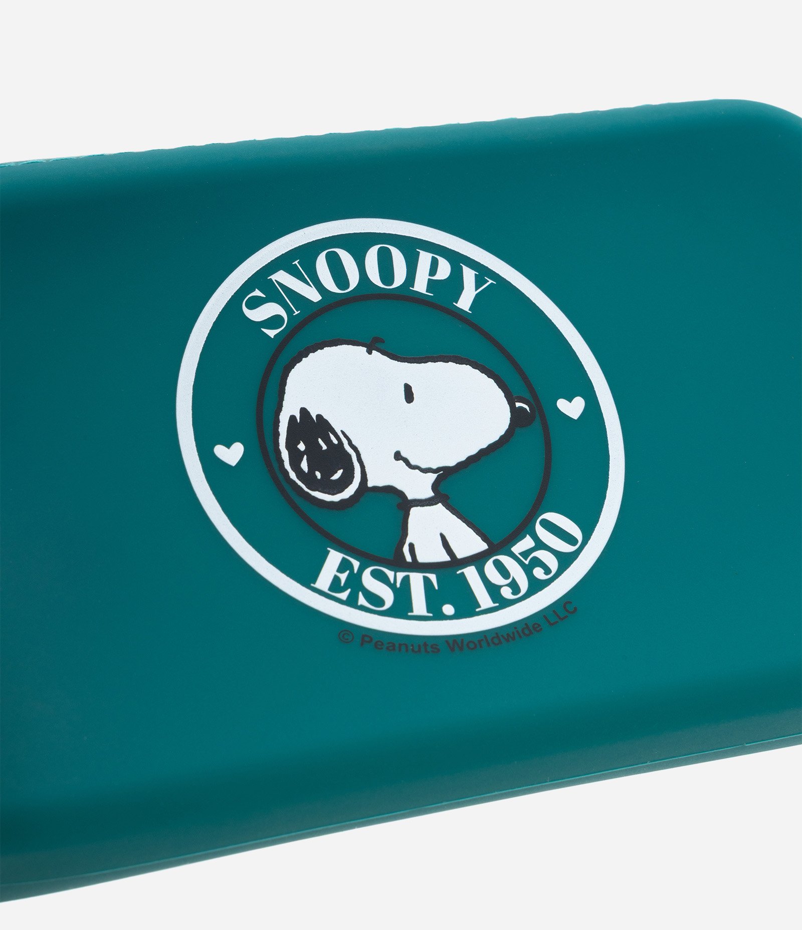 Necessaire Pequena em Silicone com Estampa Snoopy Verde 4