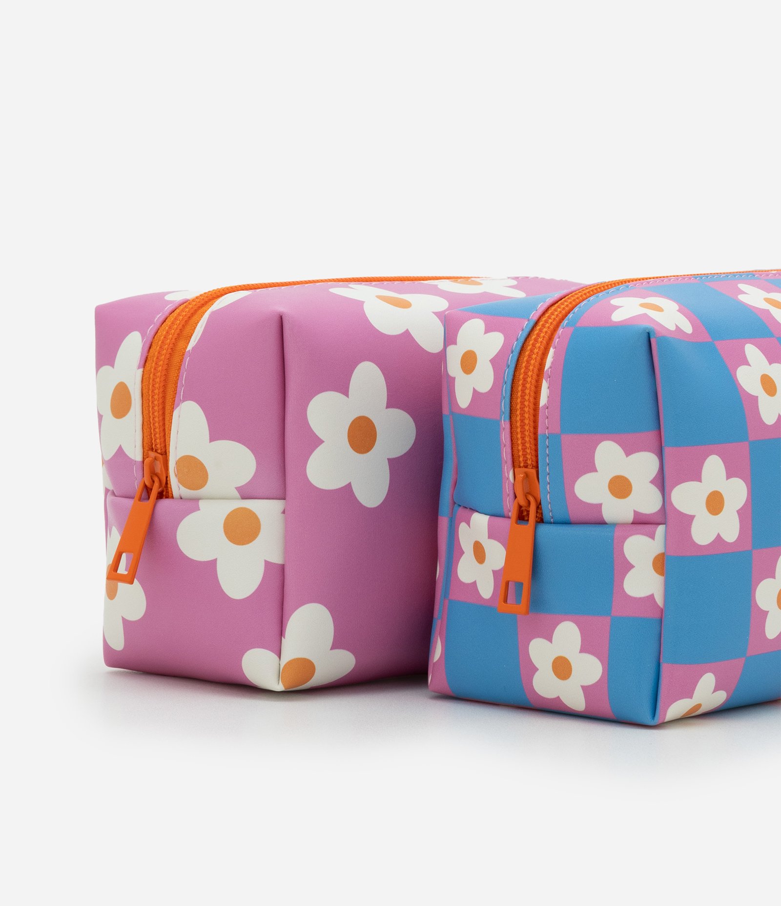 Kit 03 Nécessaires com Alça de Mão e Estampa Floral Multicores 3