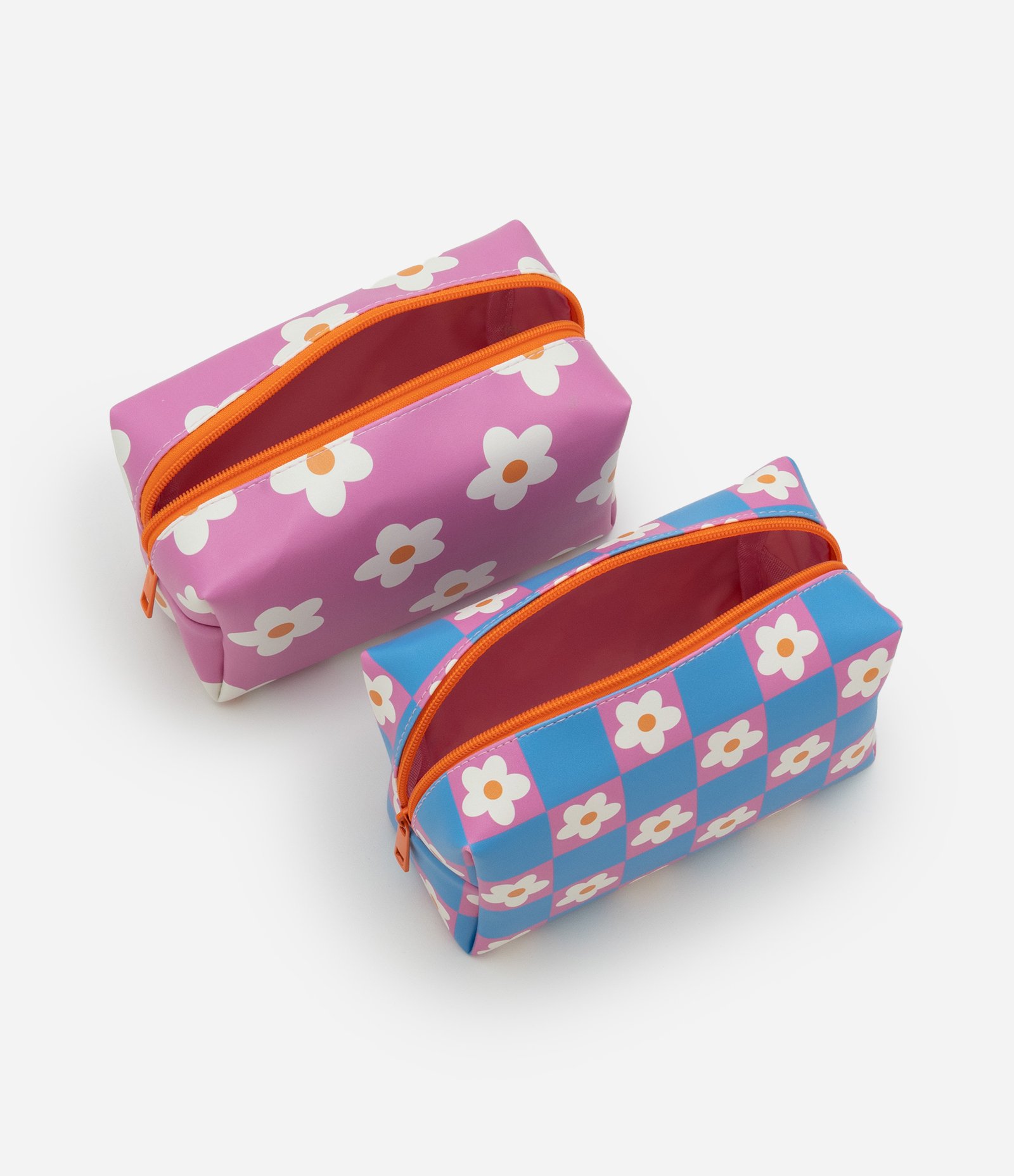 Kit 03 Nécessaires com Alça de Mão e Estampa Floral Multicores 4