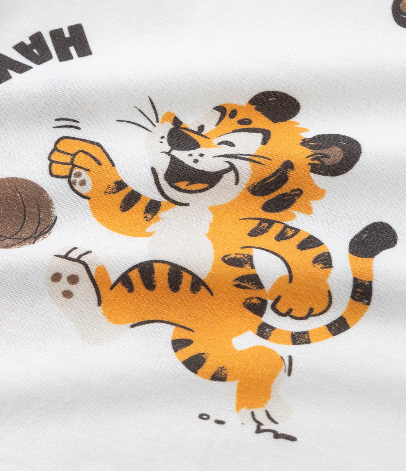 Camiseta Infantil com Estampa Tigre Esportivo – Tam 1 a 5/6 Anos Branco 3