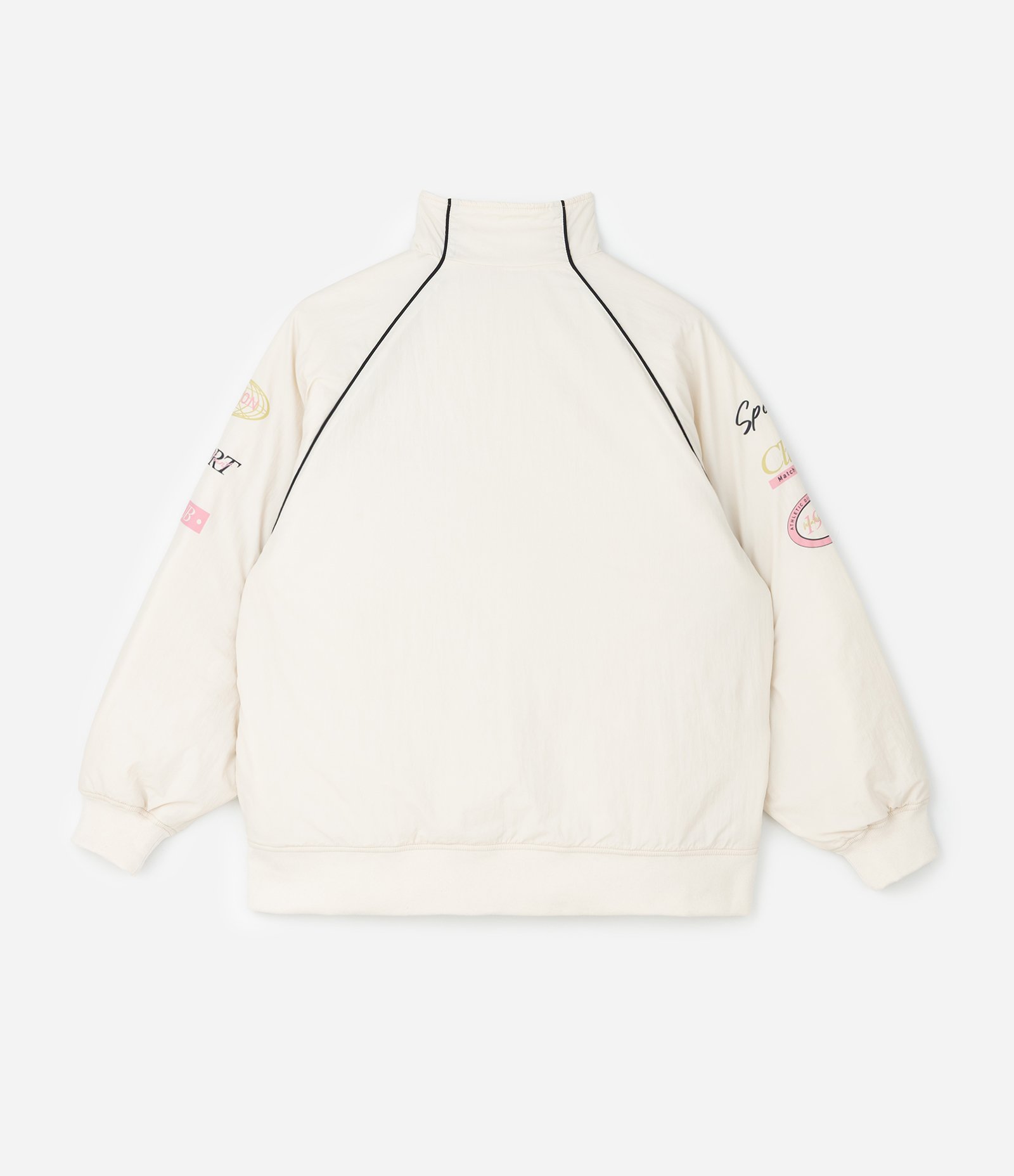 Jaqueta Bomber Oversized em Microfibra com Lettering Curve & Plus Size Off White 2