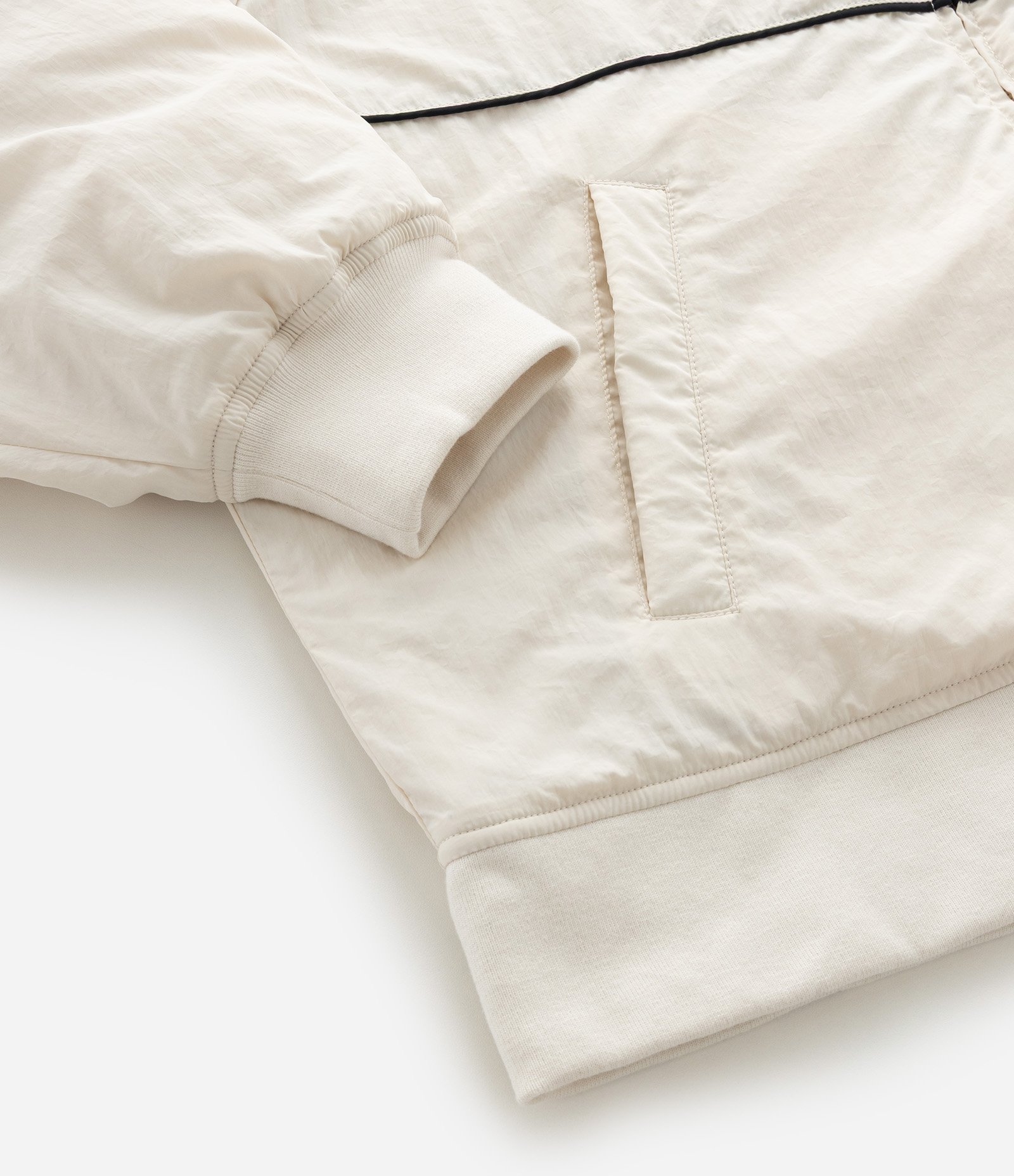 Jaqueta Bomber Oversized em Microfibra com Lettering Curve & Plus Size Off White 5