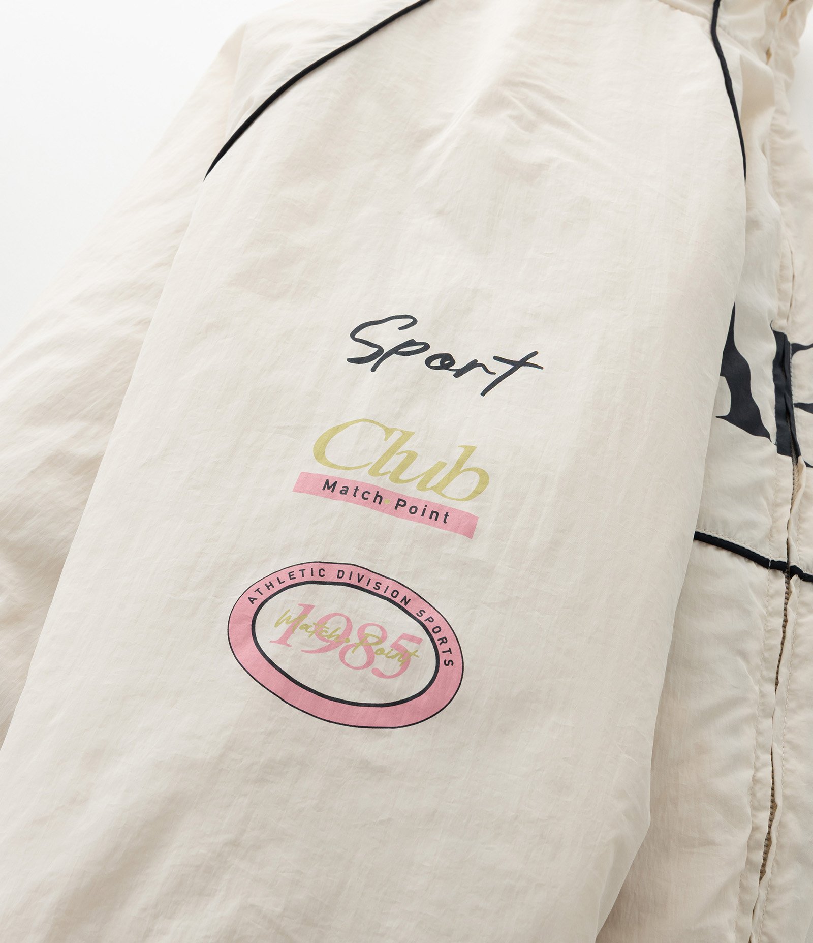 Jaqueta Bomber Oversized em Microfibra com Lettering Curve & Plus Size Off White 7