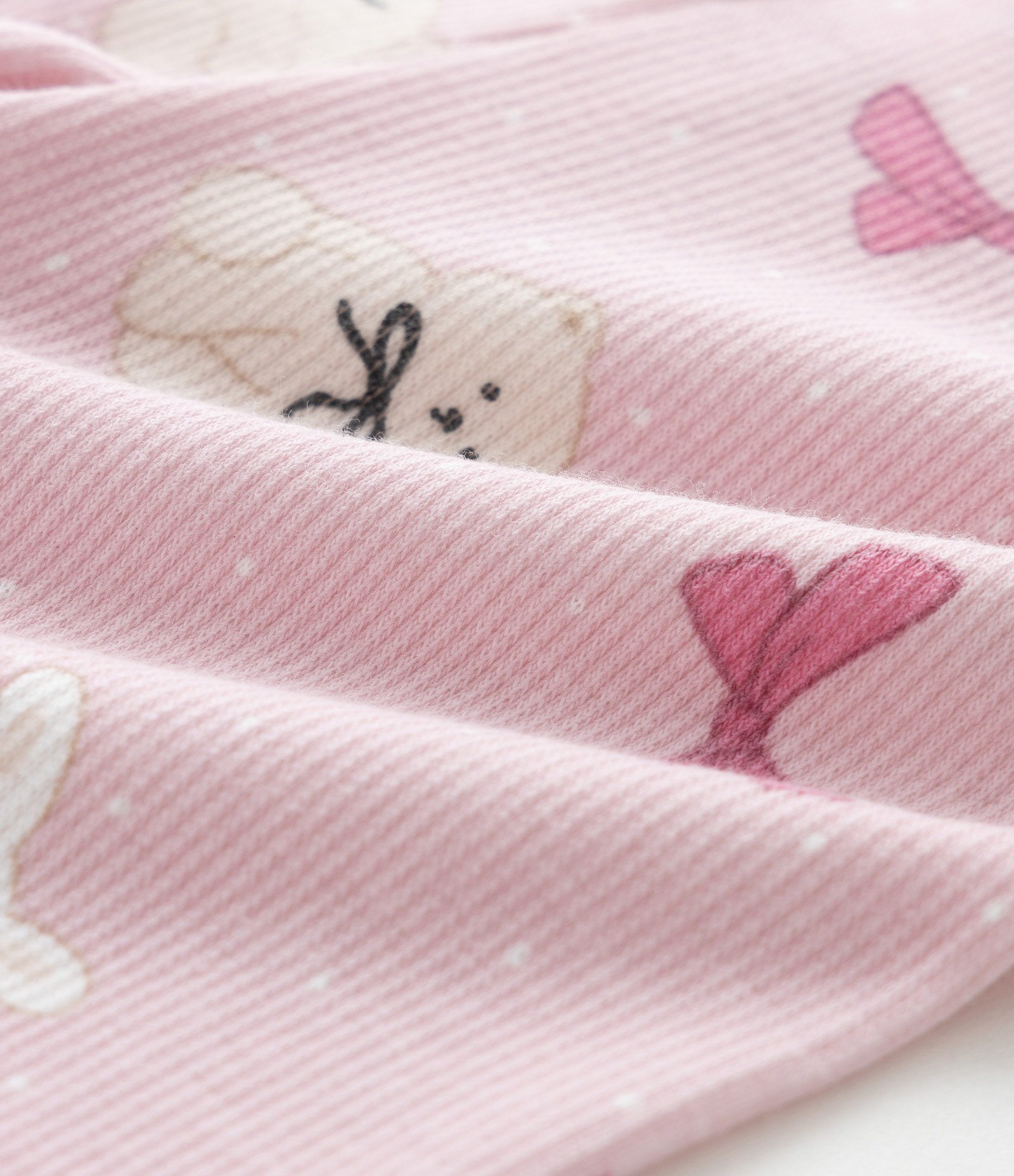 Legging Infantil com Laços e Bichinhos – Tam RN a 18 Meses Rosa Claro 3