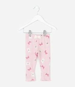 Legging Infantil com Laços e Bichinhos – Tam RN a 18 Meses
