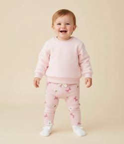 Legging Infantil com Laços e Bichinhos – Tam RN a 18 Meses