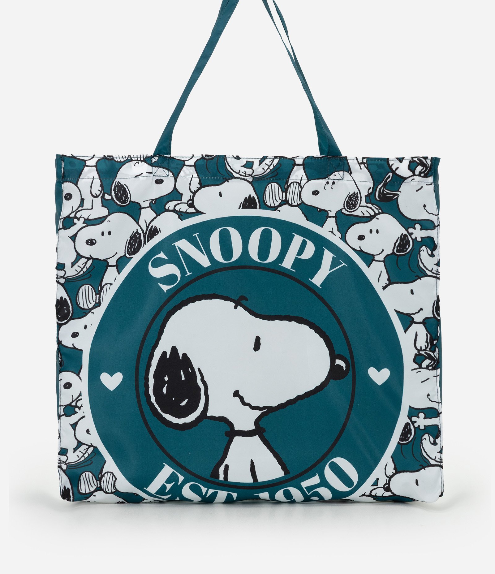 Sacola de Compras com Estampa Snoopy Verde 3