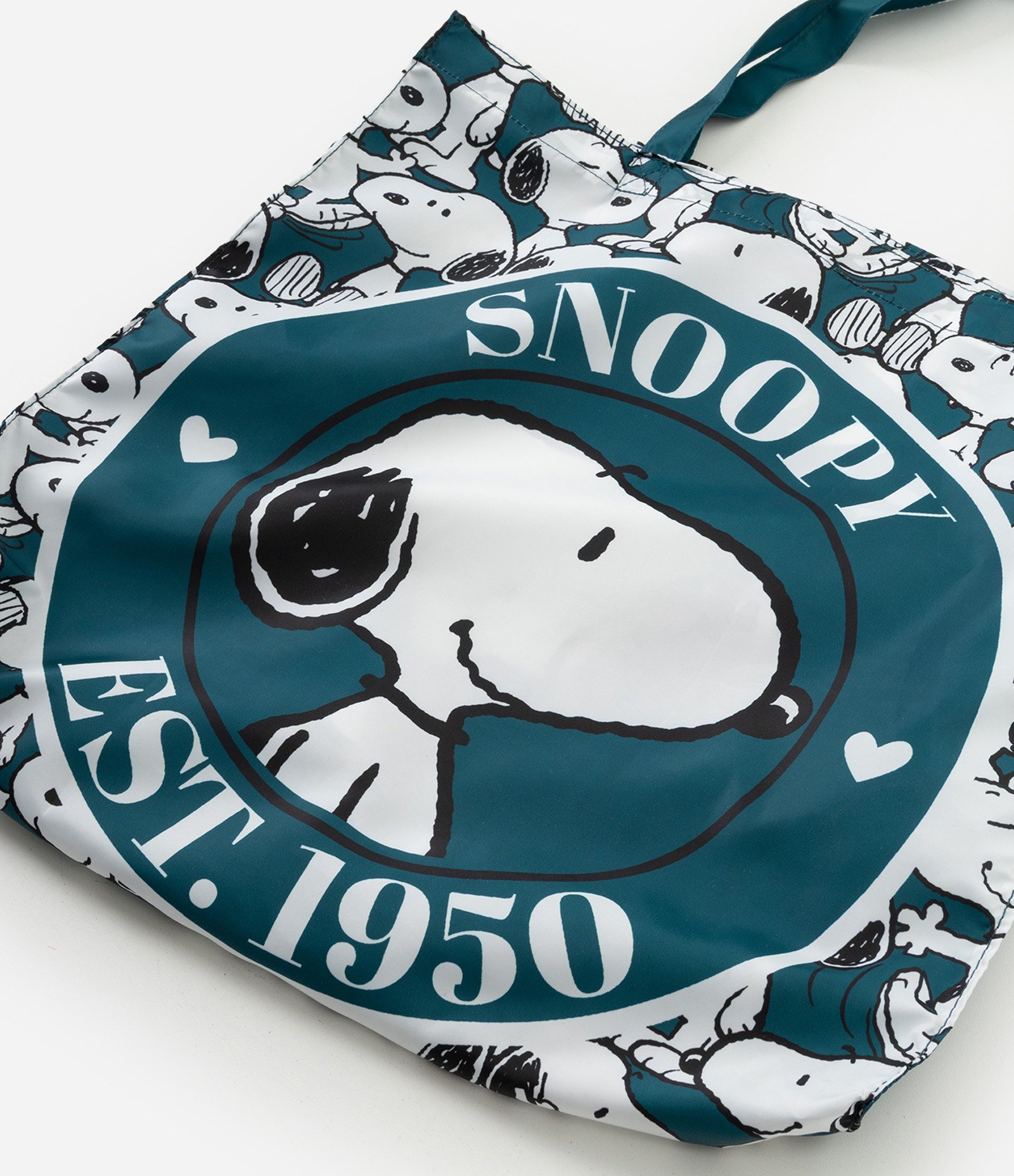 Sacola de Compras com Estampa Snoopy Verde 4