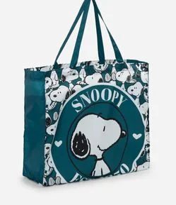 Sacola de Compras com Estampa Snoopy