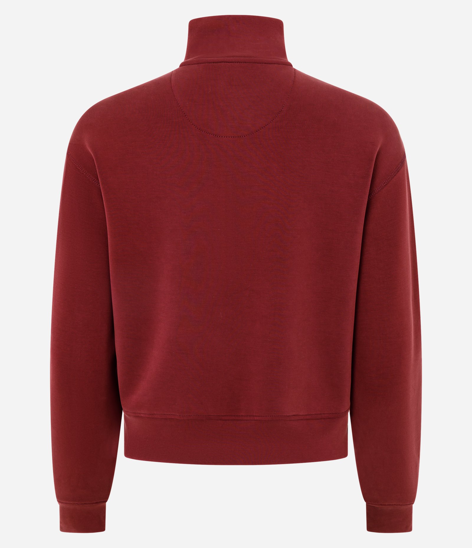 Casaco Esportivo em Modal com Gola Alta e Zíper Vermelho 5