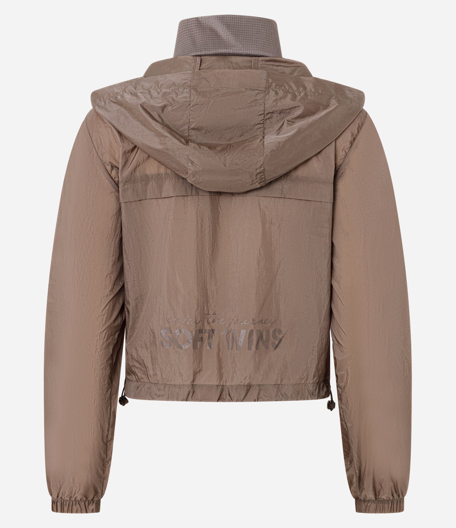 Jaqueta Corta Vento com Saquinho para Guardar Marrom 7