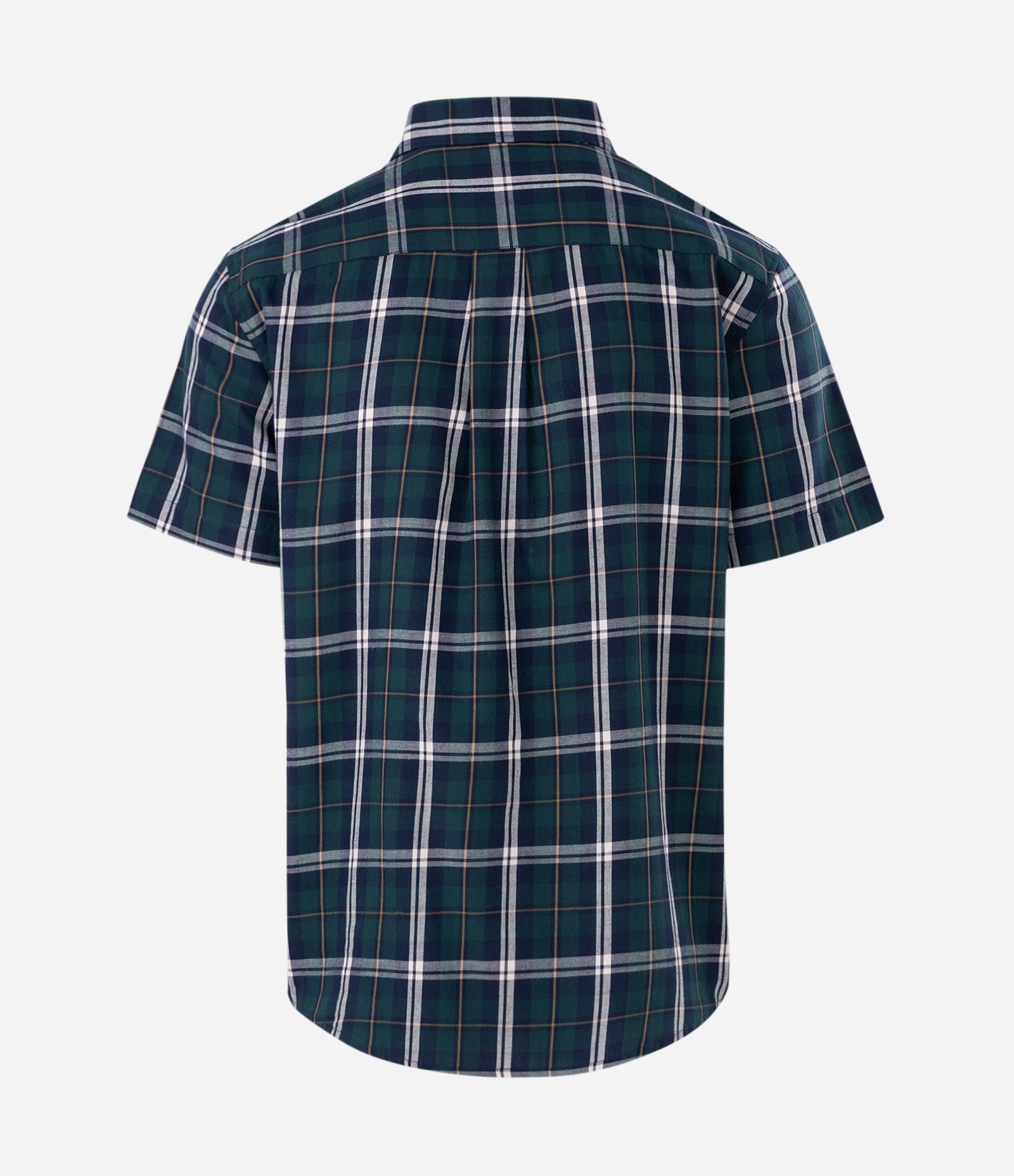 Camisa Manga Curta em Flanela Xadrez Azul 2