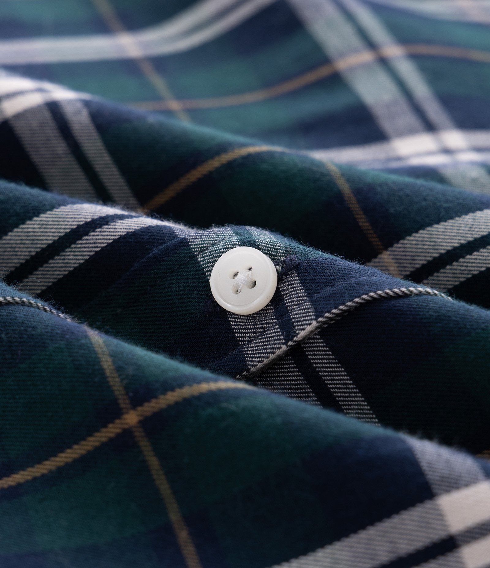Camisa Manga Curta em Flanela Xadrez Azul 3