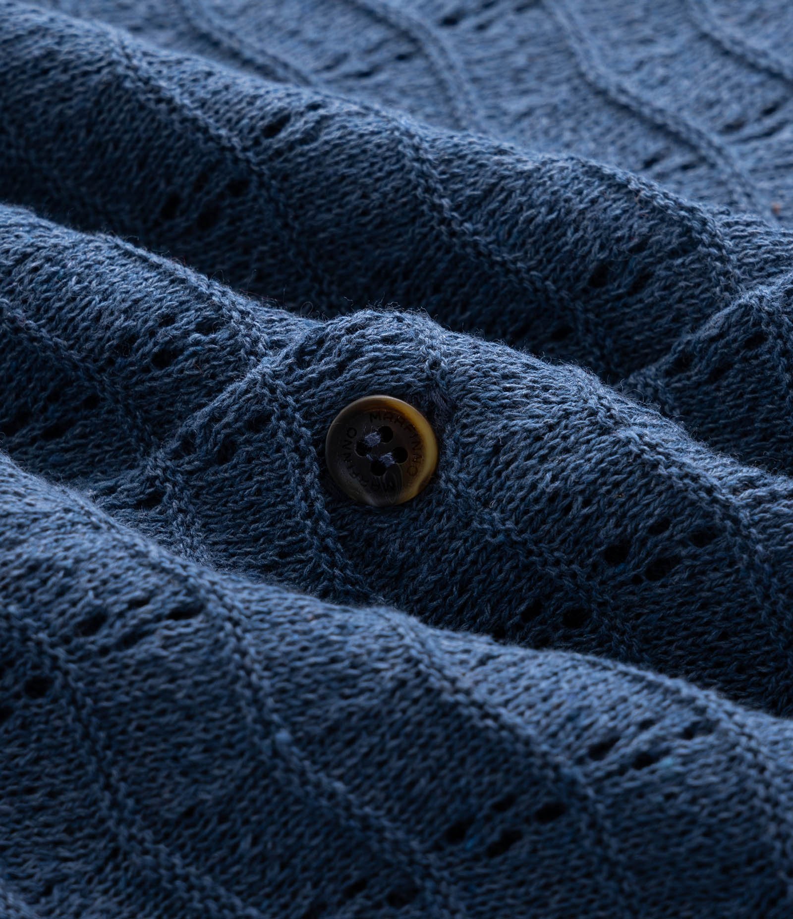 Camisa Manga Curta Texturizada Azul 8