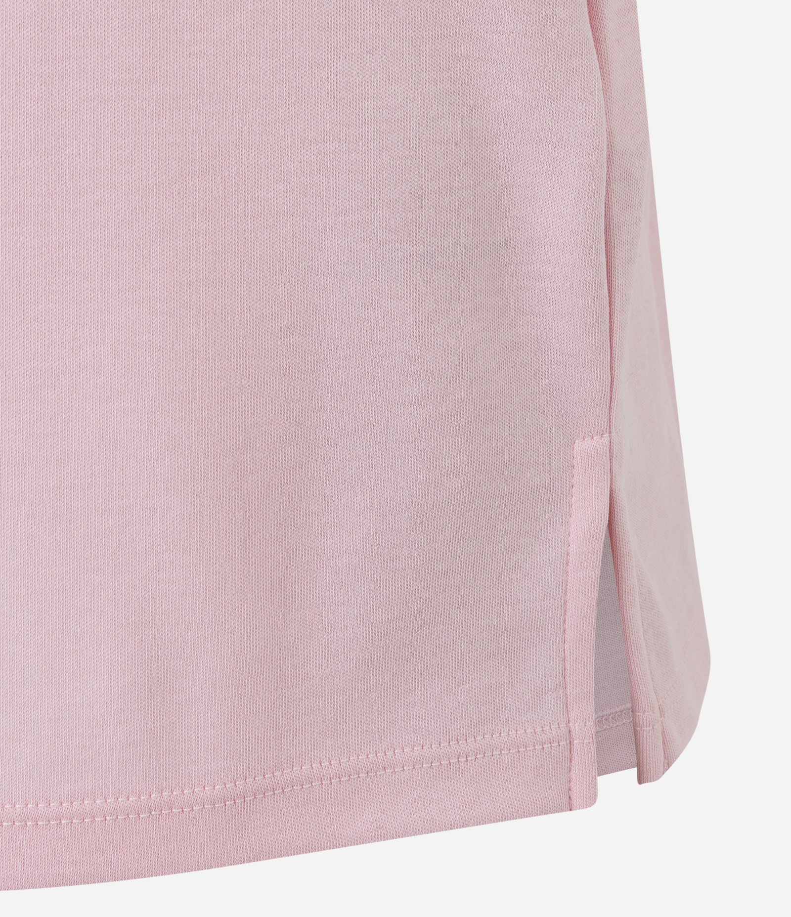Blusa em Algodão Peruano Interlock com Gola Redonda Rosa 3
