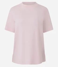 Blusa em Algodão Peruano Interlock com Gola Redonda