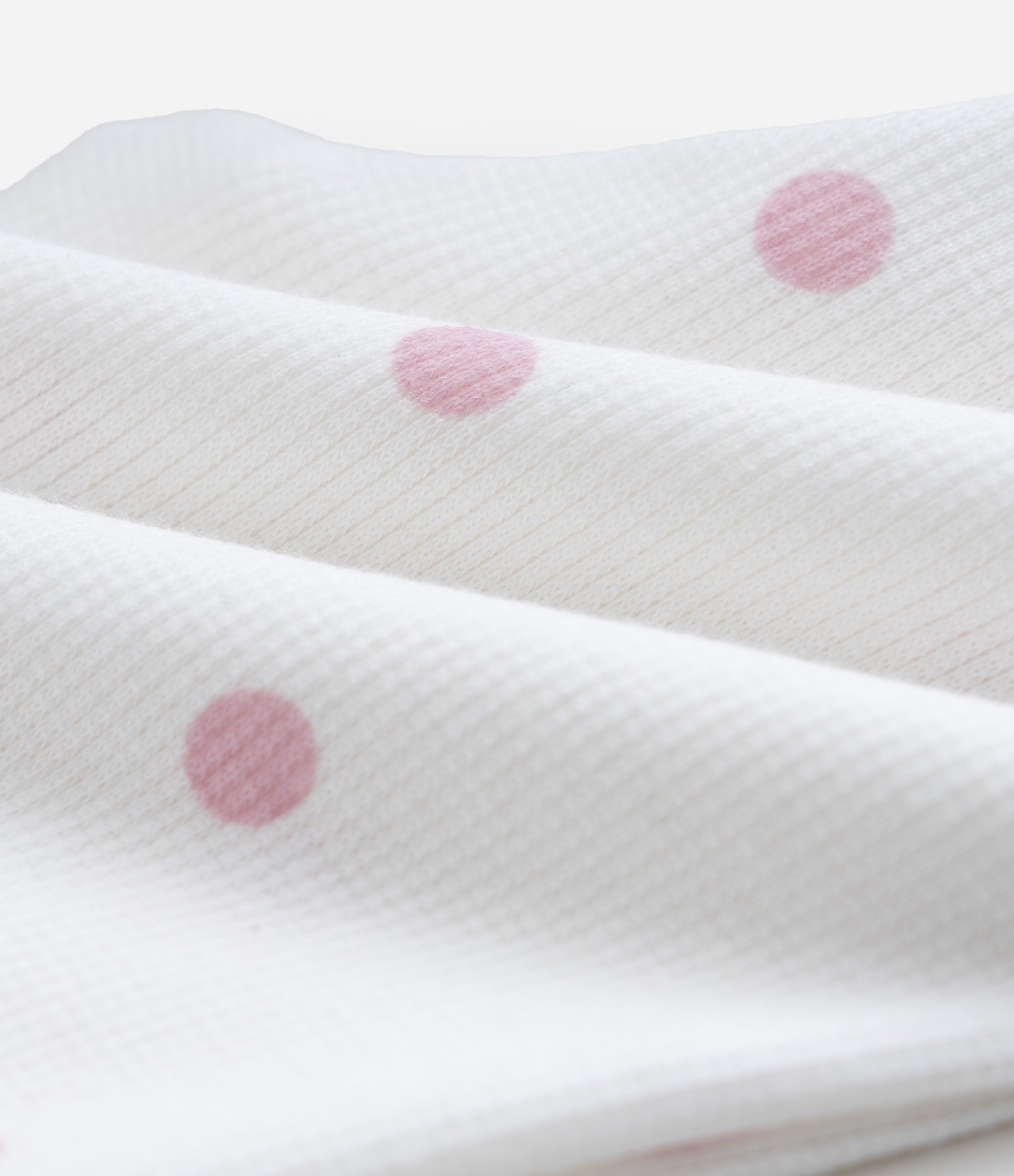 Calça Legging Infantil em Ribana com Estampa Poá e Lacinho – Tam RN a 18 Meses Branco 3