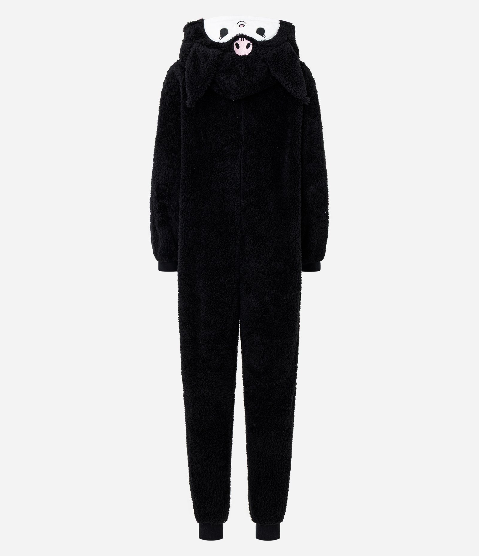 Macacão de Pijama em Fleece com Capuz Kuromi Preto 3