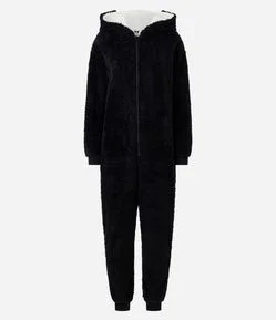 Macacão de Pijama em Fleece com Capuz Kuromi