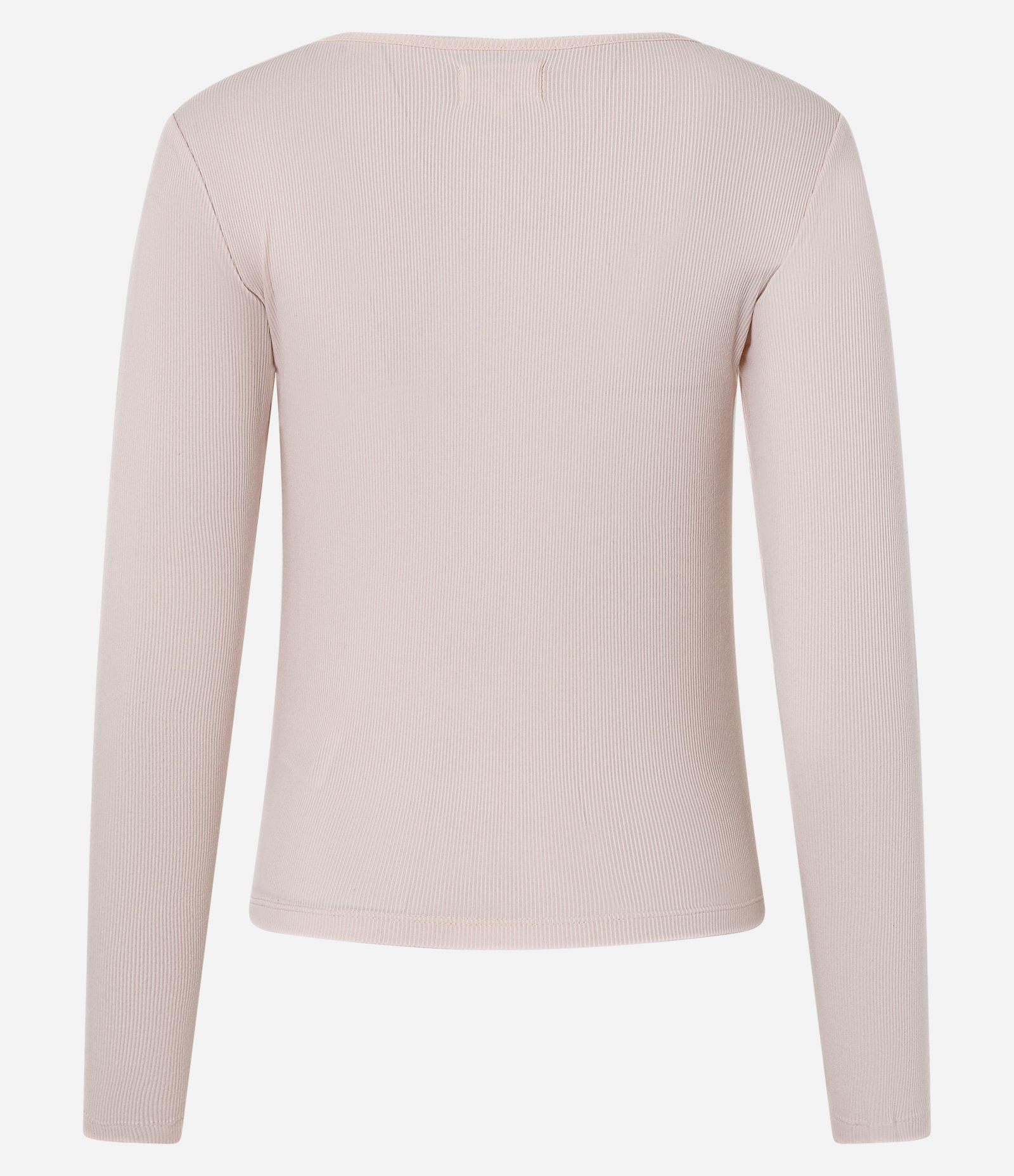 Blusa Pijama Canelada com Botões na Gola Redonda Rosa 5