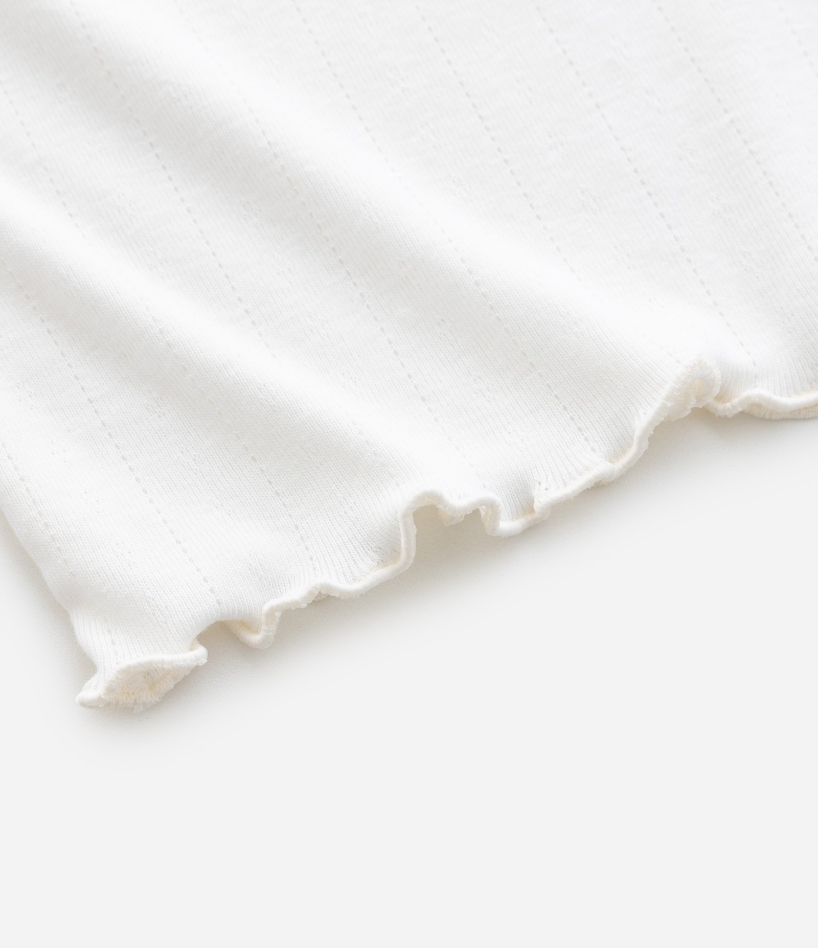 Camiseta Infantil em Pointelle com Estampa de Poodle – Tam 0 a 18 Meses Off White 6