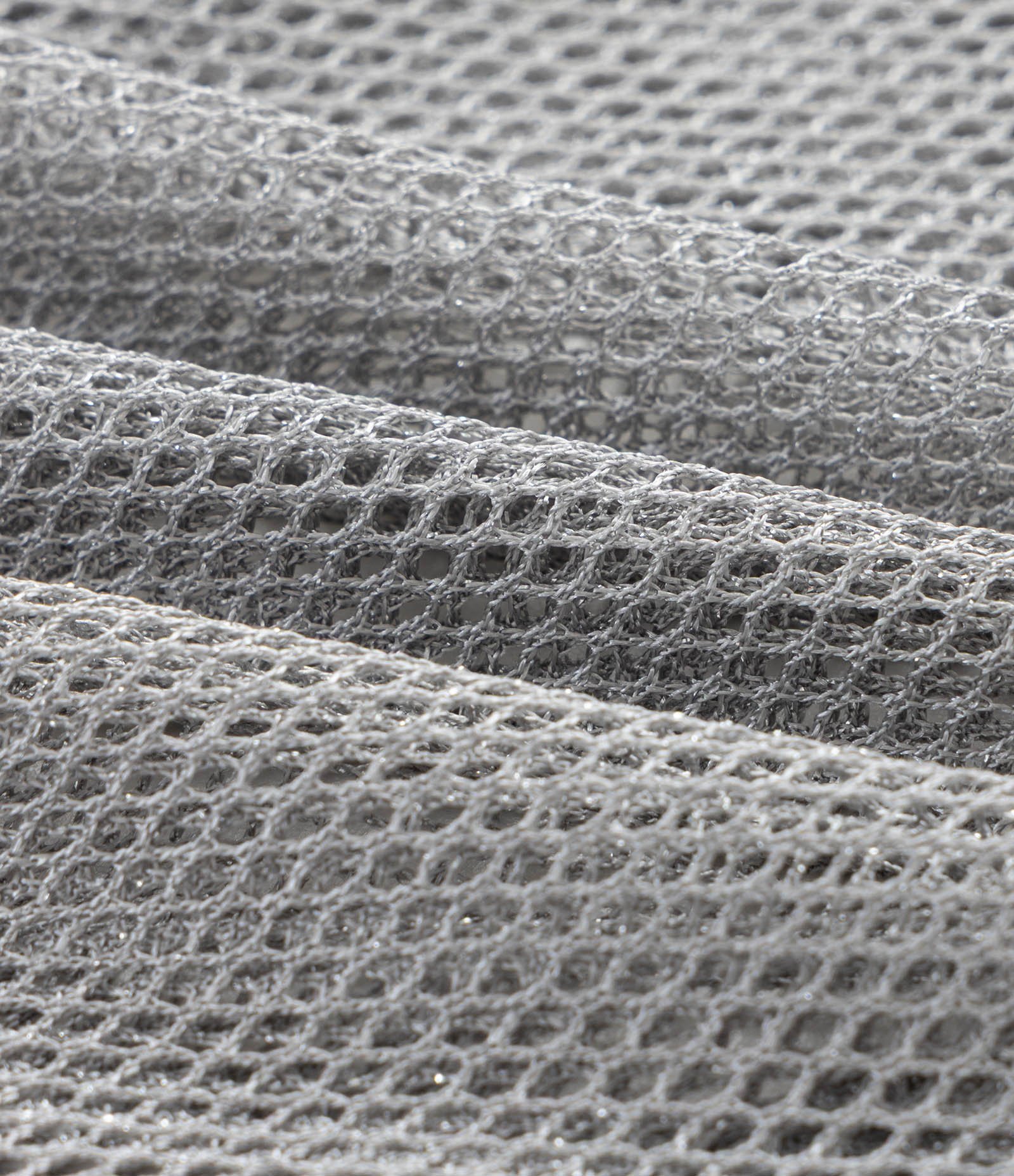 Calça Aladim Em Tela Com Fio Metalizado Prata 6