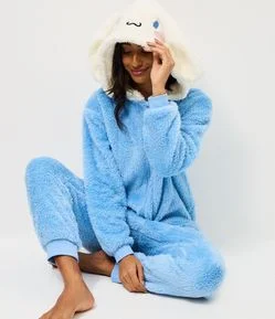 Macacão de Pijama em Fleece com Capuz Cinnamoroll