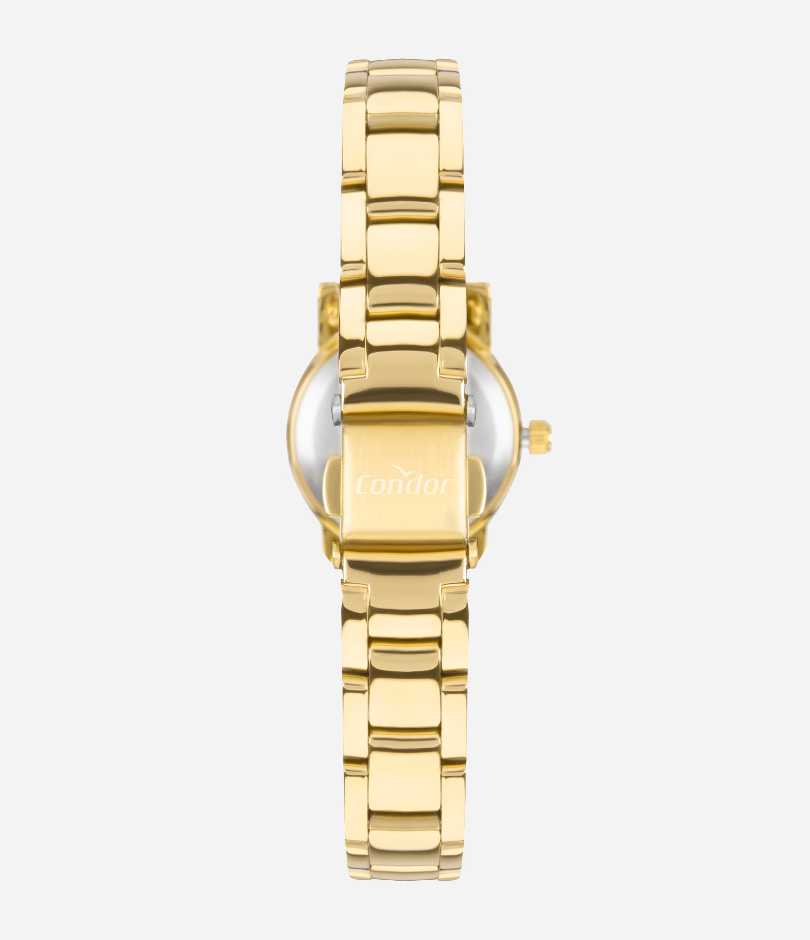 Kit Relógio Analógico Aço Condor Dourado 2